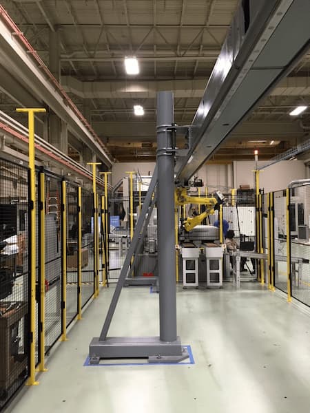 Fanuc Robot Gantry Rail. Axelant Safety Guarding.